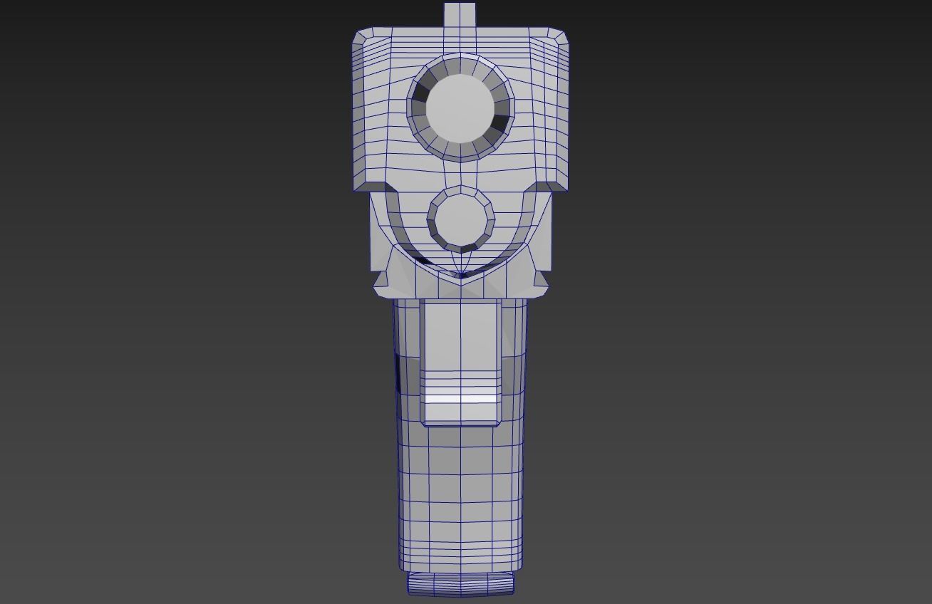 Glock 19 modified Low-poly 3D model_9