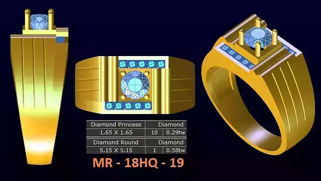 1 model diamond menring korea 19