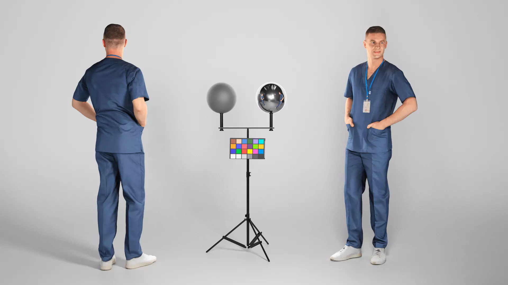 Handsome surgical doctor smiling 126 Low-poly 3D model
