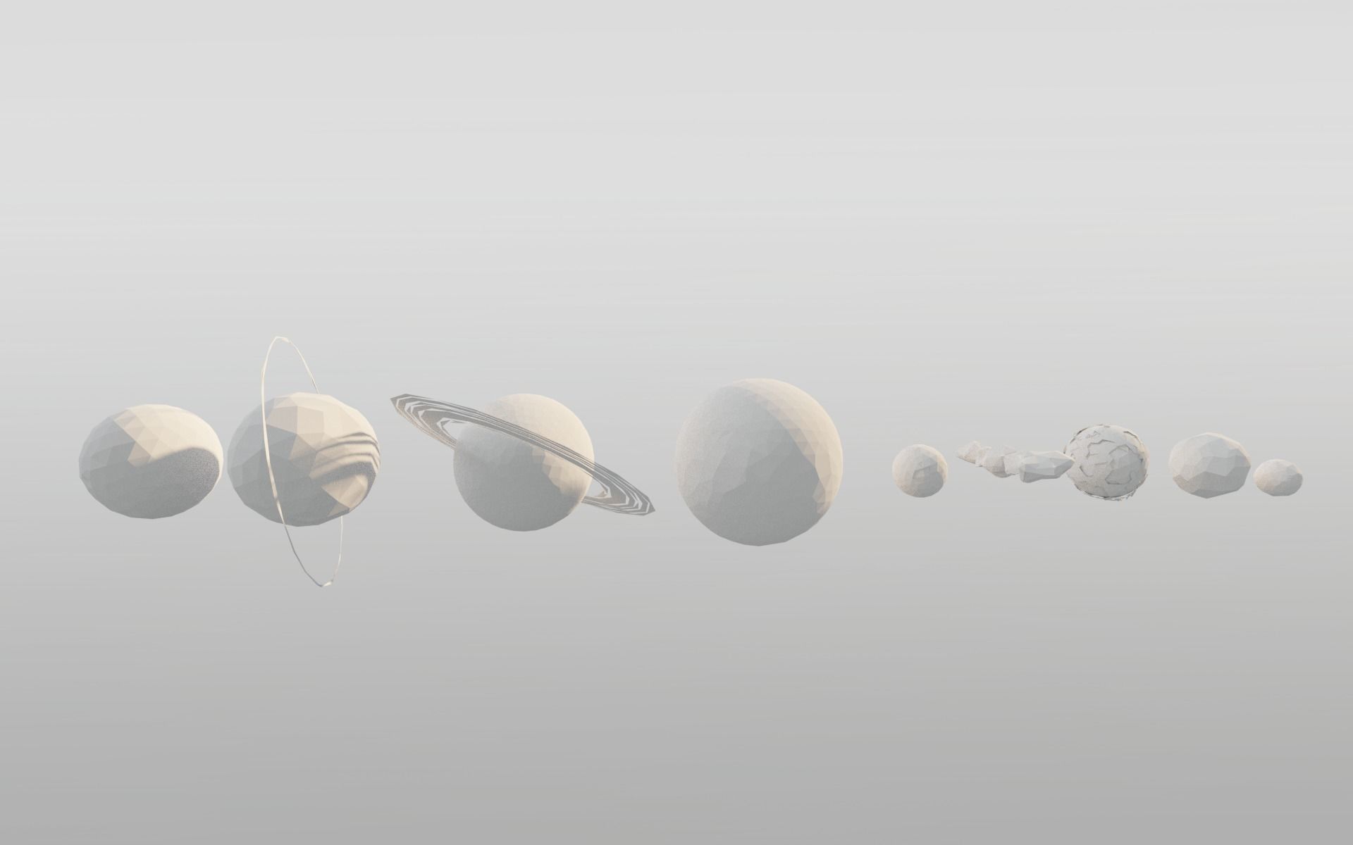 Low Poly Space Adventure Pack Low-poly 3D model_4