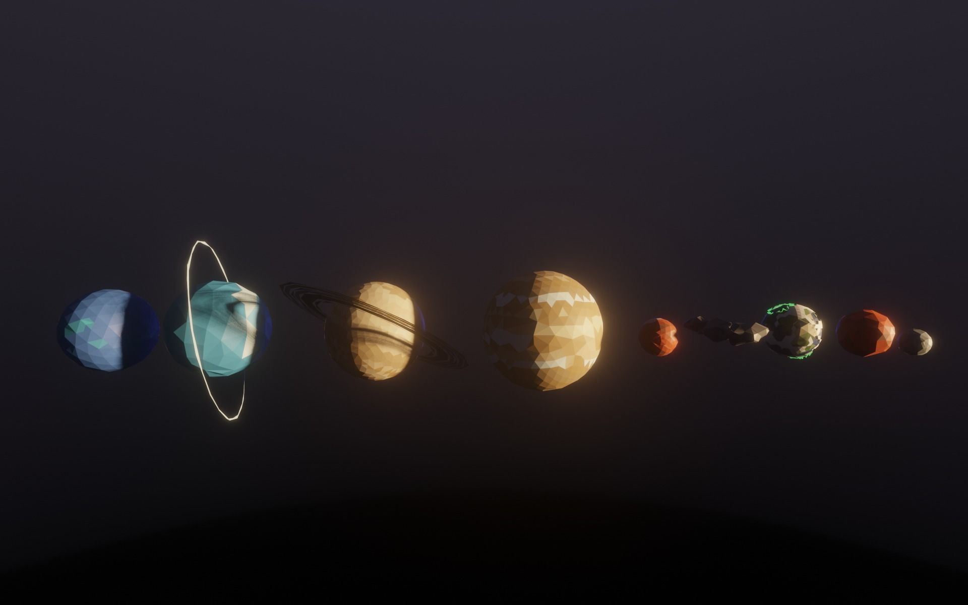 Low Poly Space Adventure Pack Low-poly 3D model_3