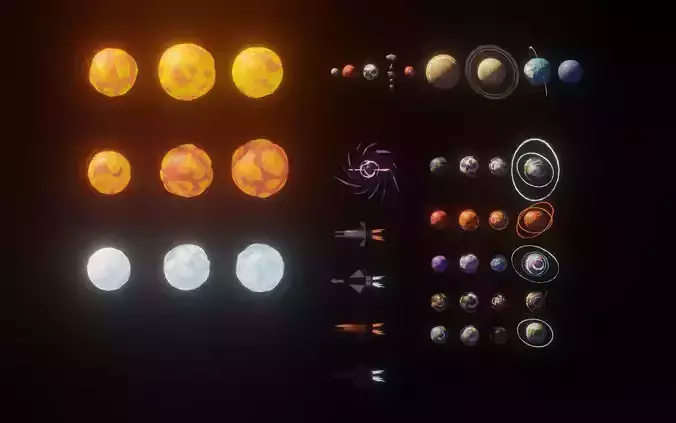 Low Poly Space Adventure Pack