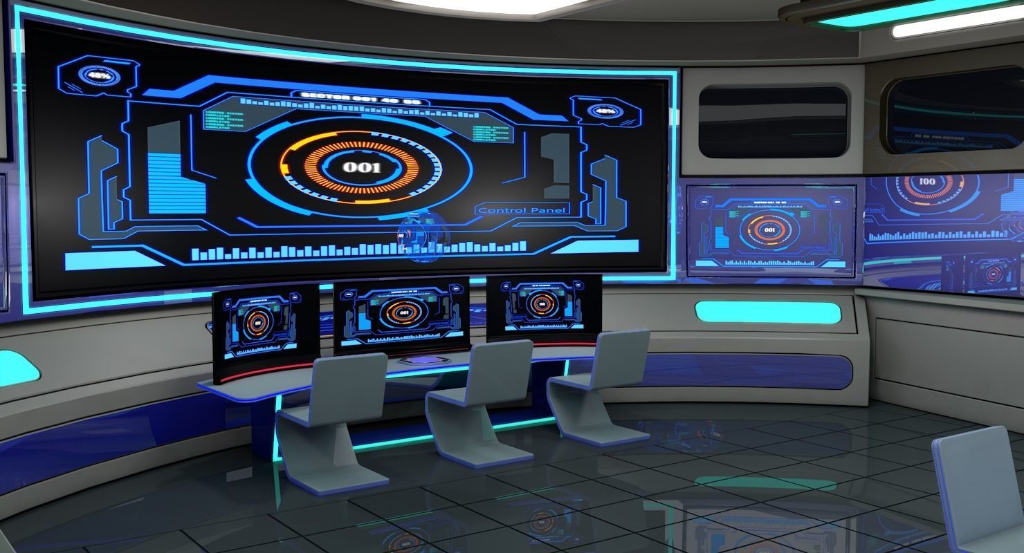 Sci Fi Interior 3D model_5