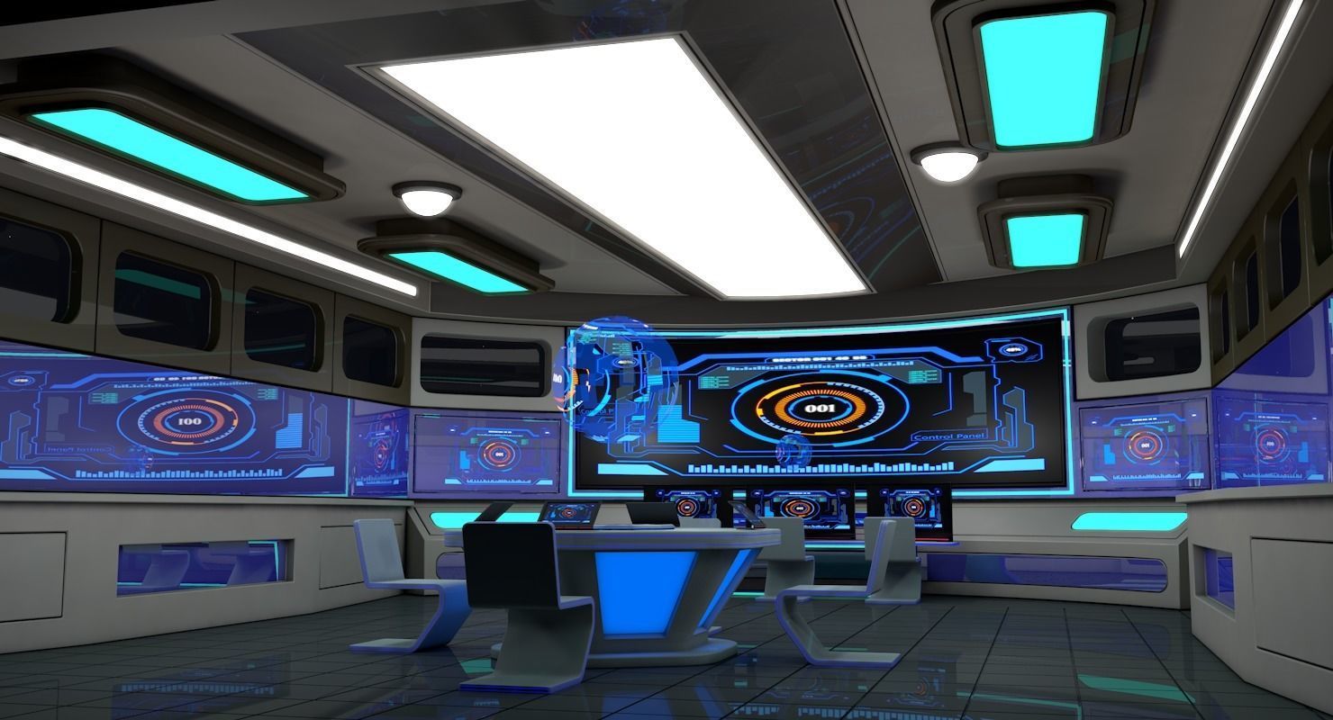 Sci Fi Interior 3D model_4
