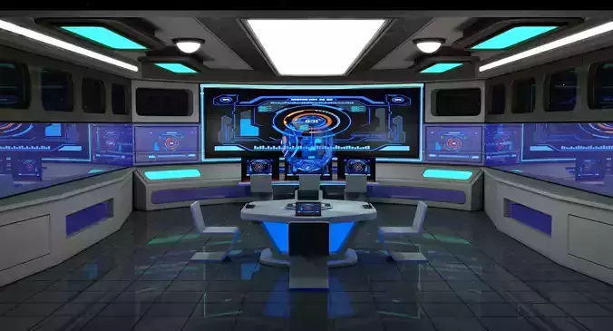 Sci Fi Interior 3D model Sci Fi Interior 3D model