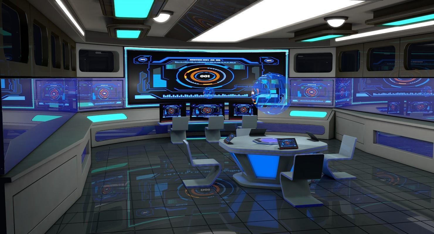 Sci Fi Interior 3D model_3