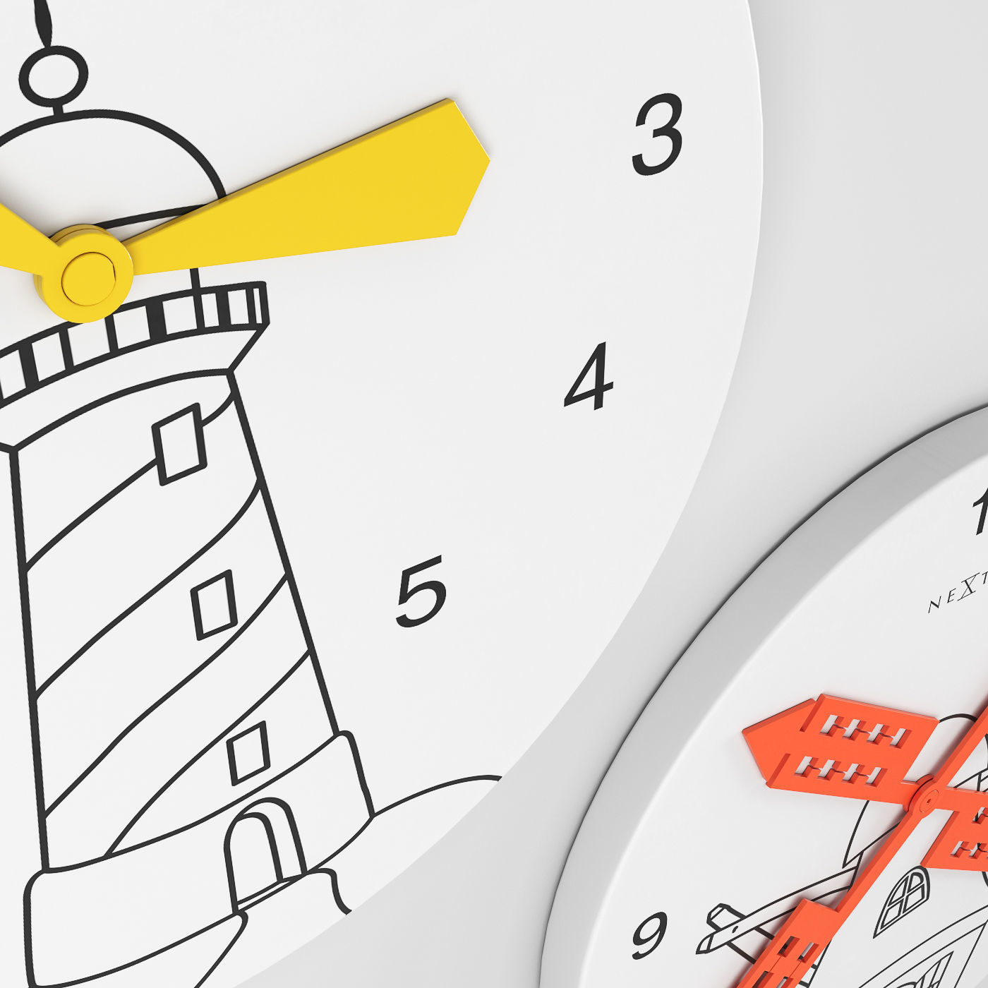 Nextime clock Free 3D model_2