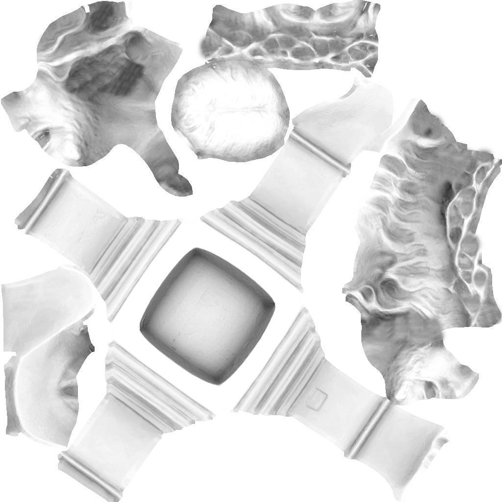 Bust Christ  Low-poly 3D model_11