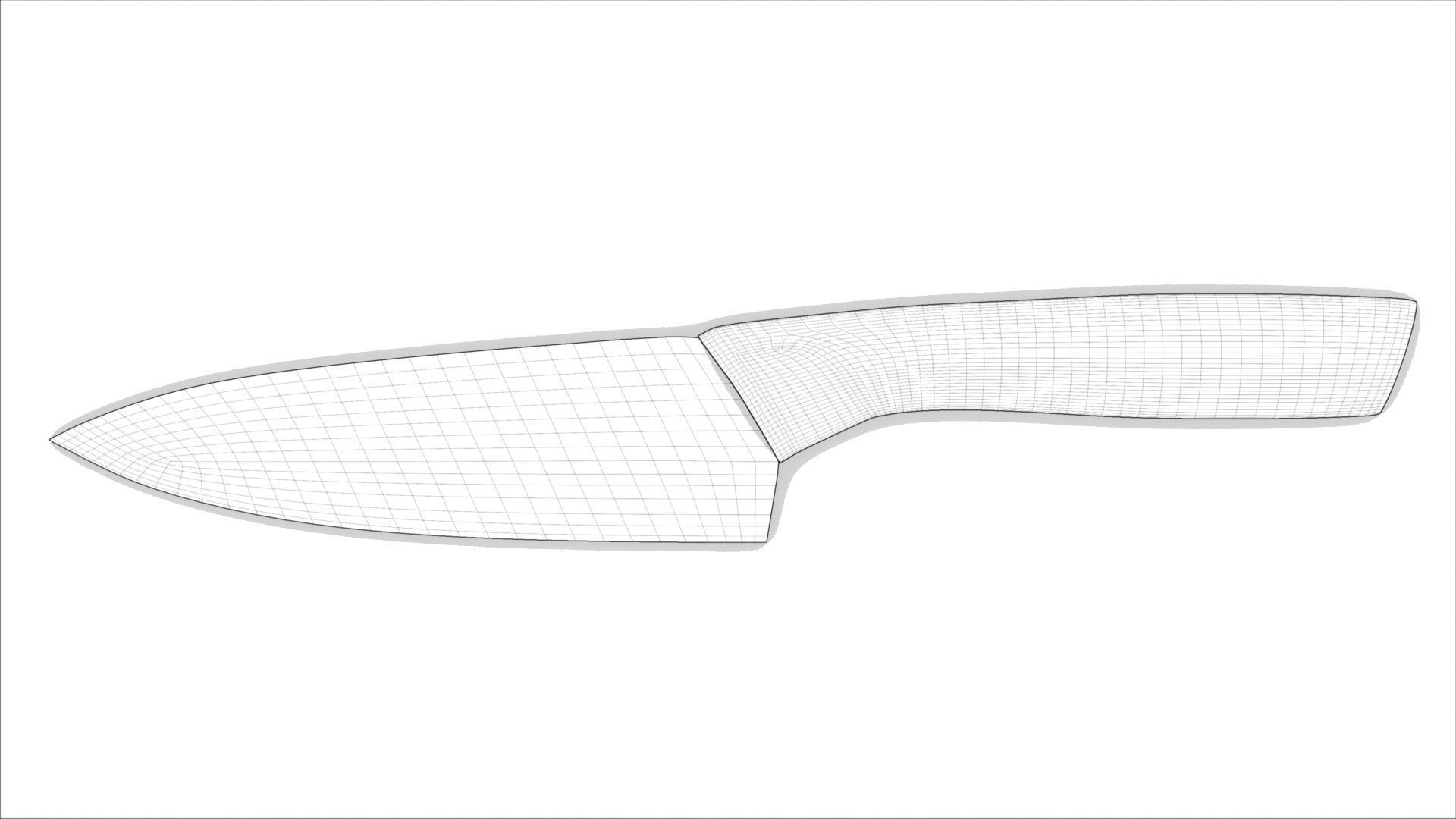 Kitchen Knife 3D model_3