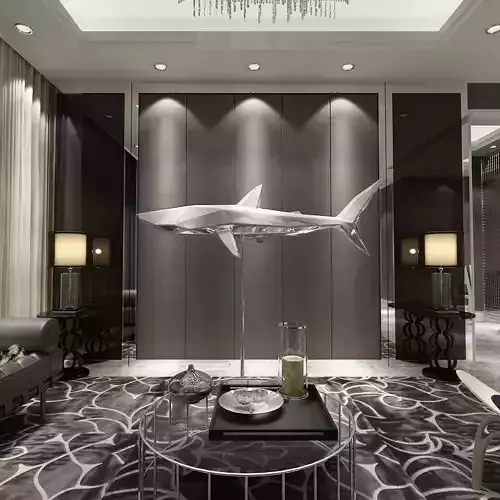 Shark interior sculpture 3D model
