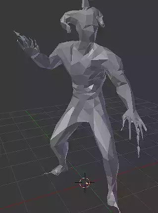 Animated low-poly Satan Low-poly 3D model