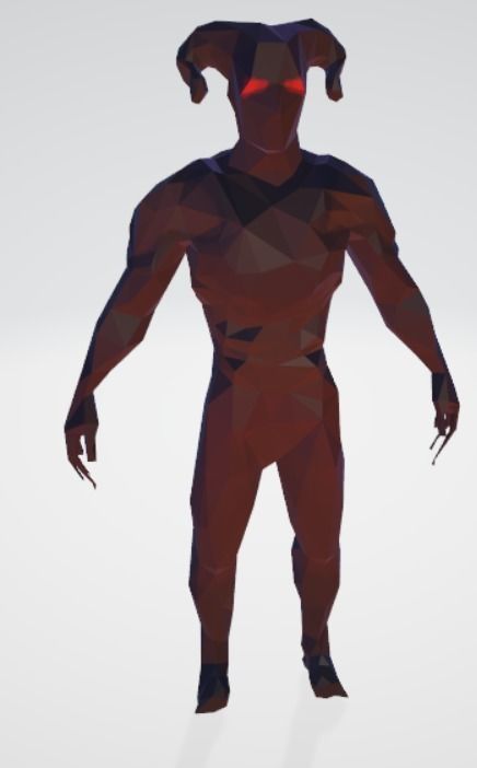 Animated low-poly Satan Low-poly 3D model_2