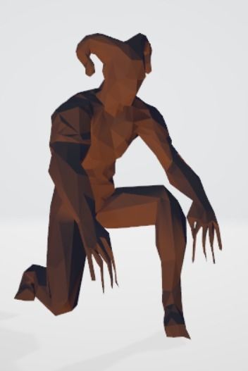 Animated low-poly Satan Low-poly 3D model_1