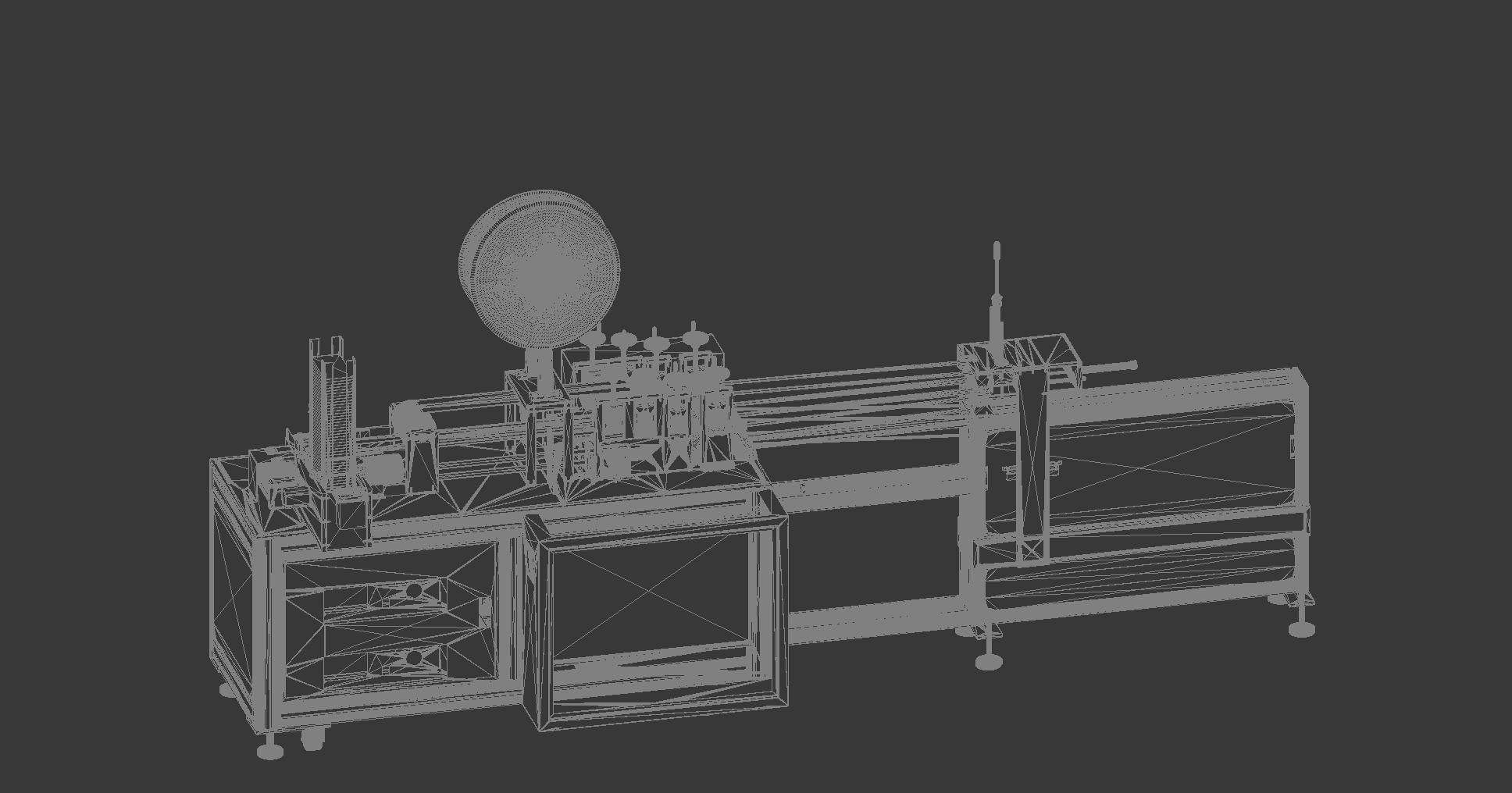 Bandage mask machine - automatic feeding 3D model_16