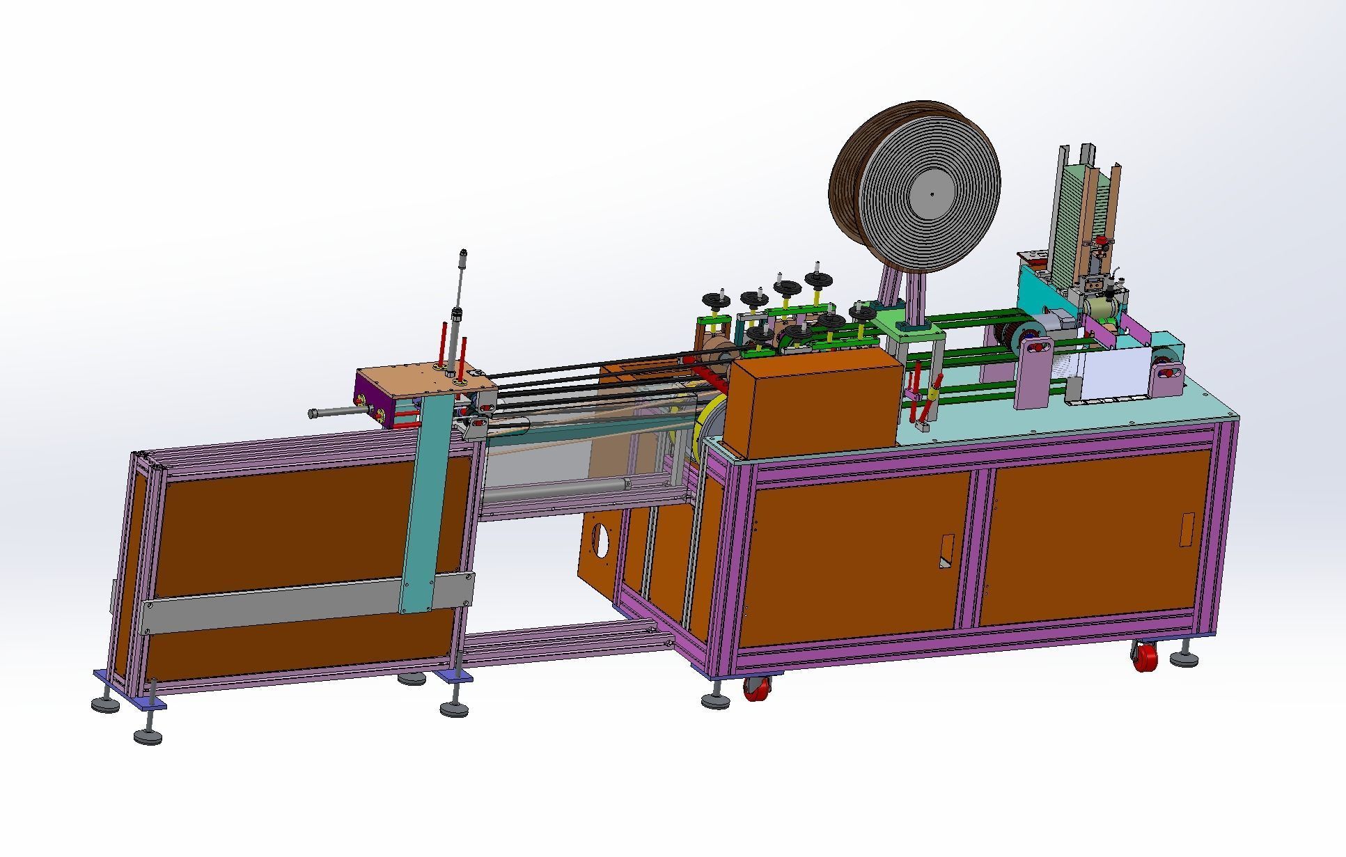 Bandage mask machine - automatic feeding 3D model_8