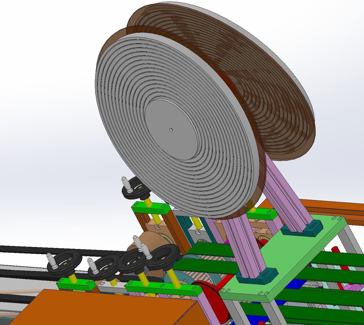 Bandage mask machine - automatic feeding 3D model_10