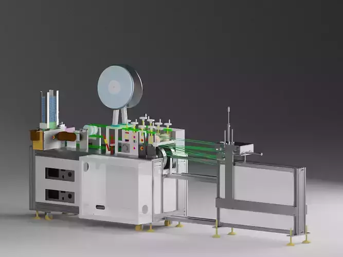 Bandage mask machine - automatic feeding
