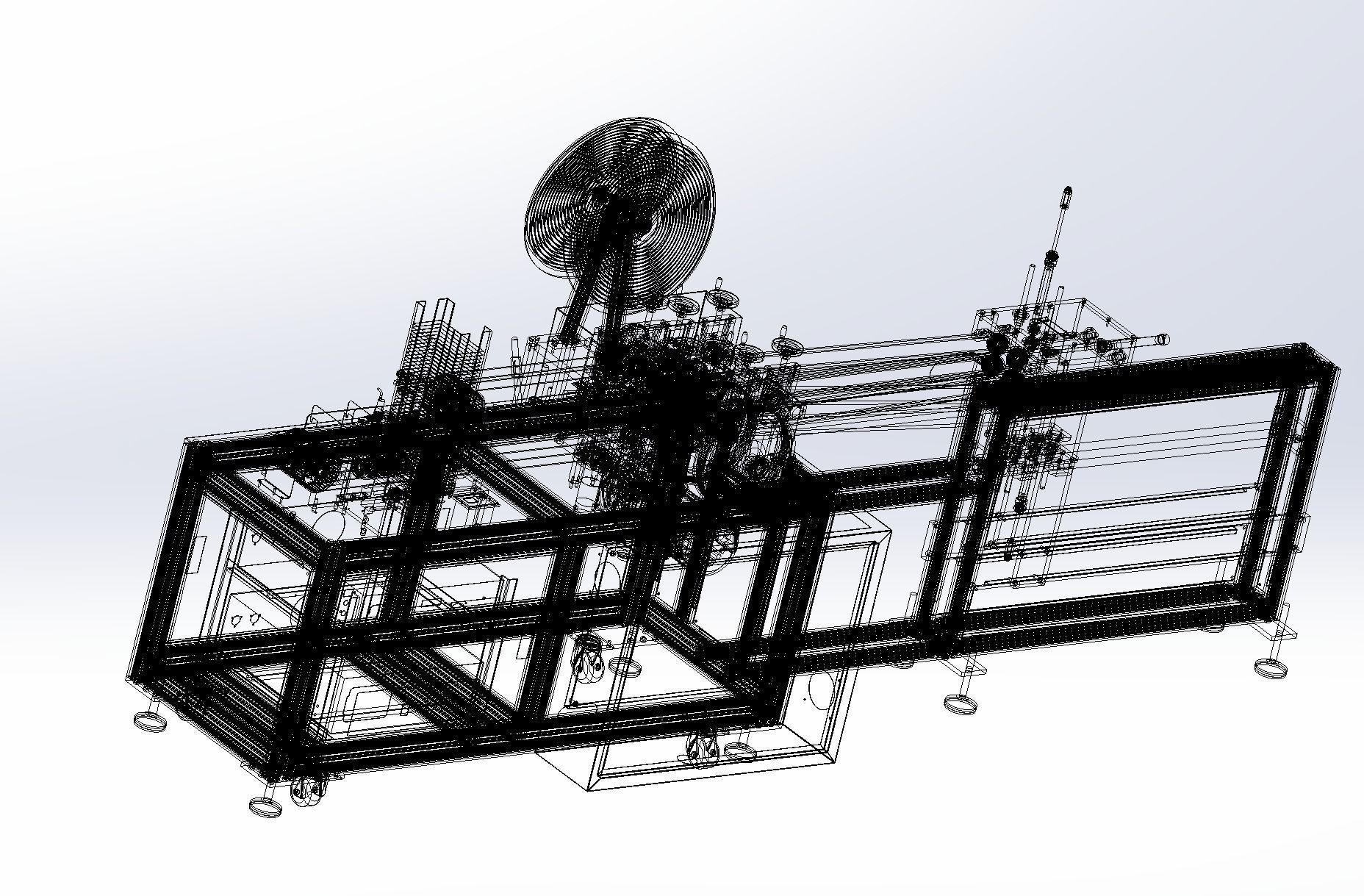 Bandage mask machine - automatic feeding 3D model_15