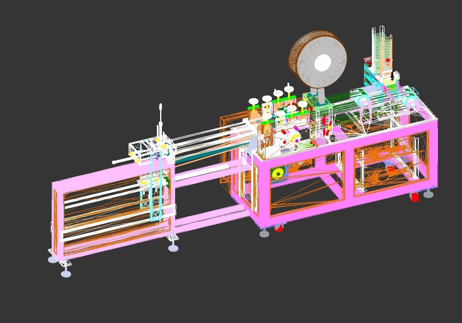 Bandage mask machine - automatic feeding 3D model_13