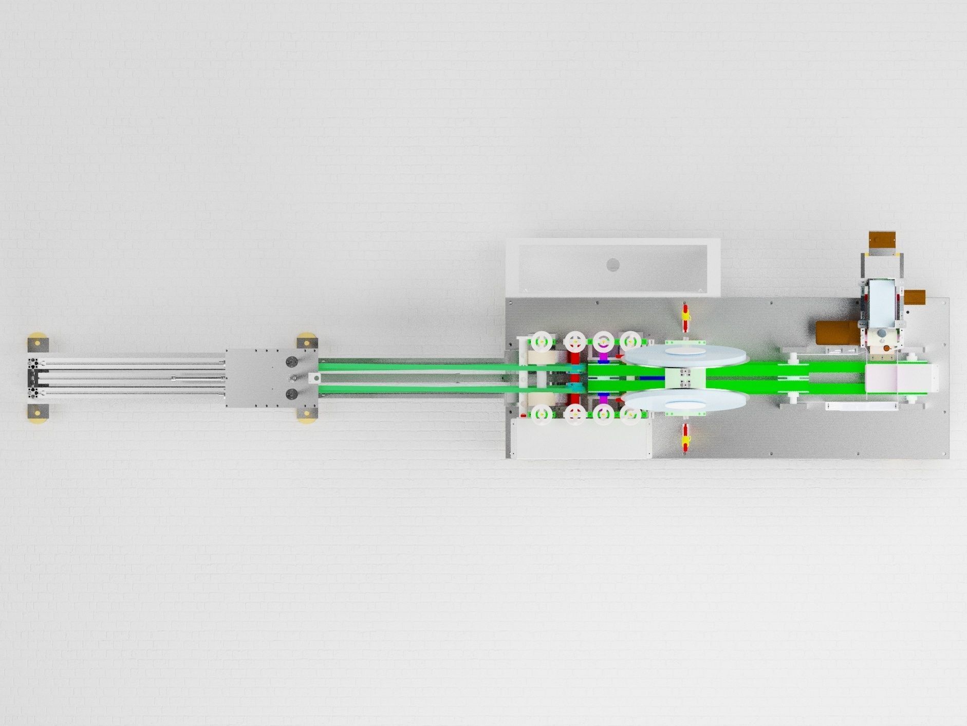 Bandage mask machine - automatic feeding 3D model_7