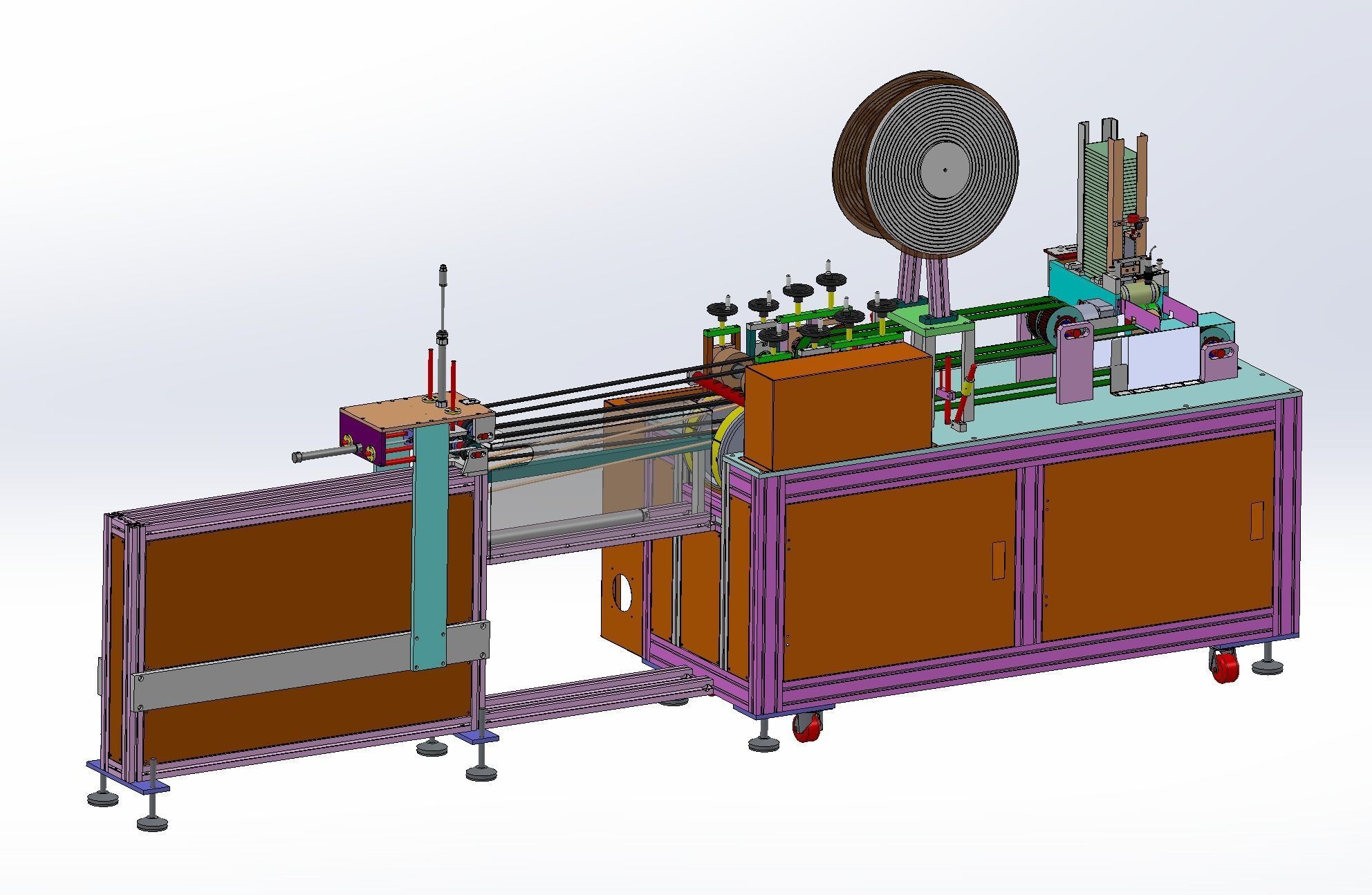 Bandage mask machine - automatic feeding 3D model_12