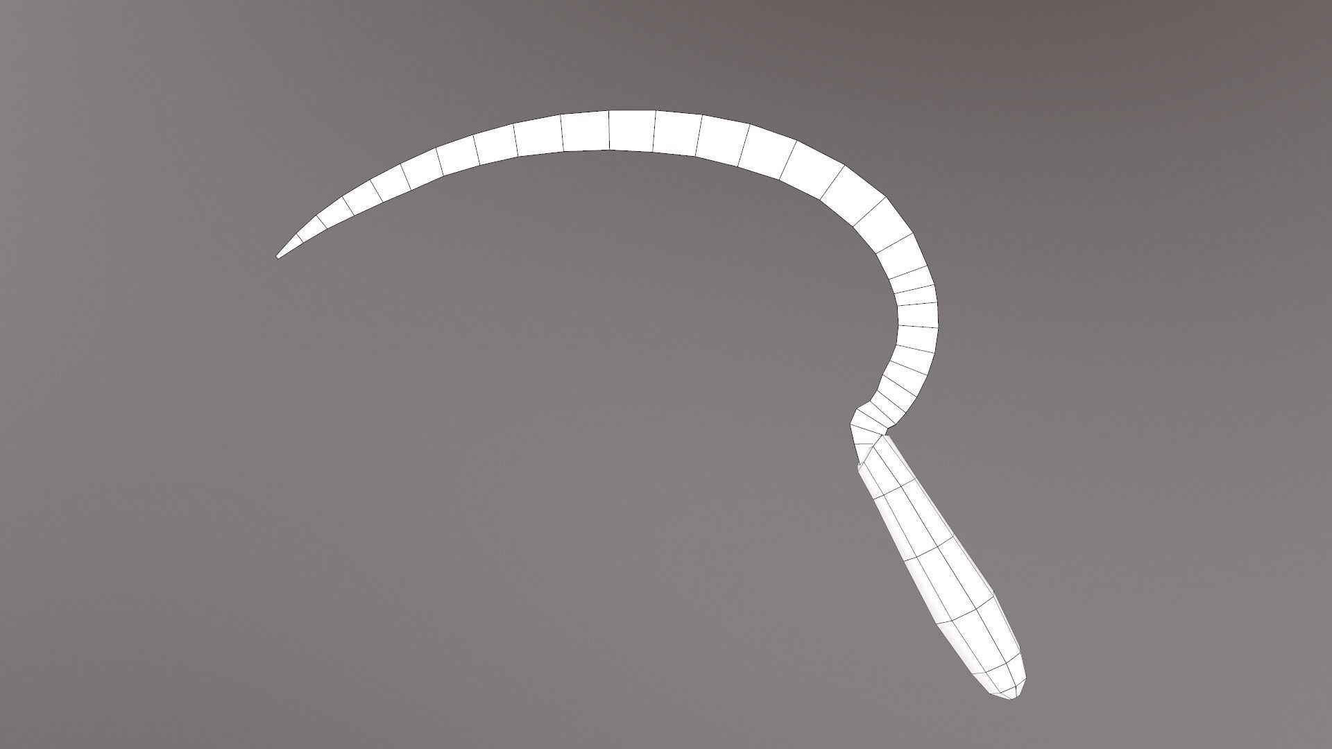 Sickle V2 Low-poly 3D model_33