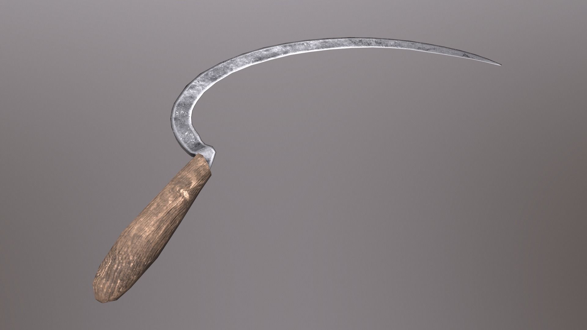 Sickle V2 Low-poly 3D model_0