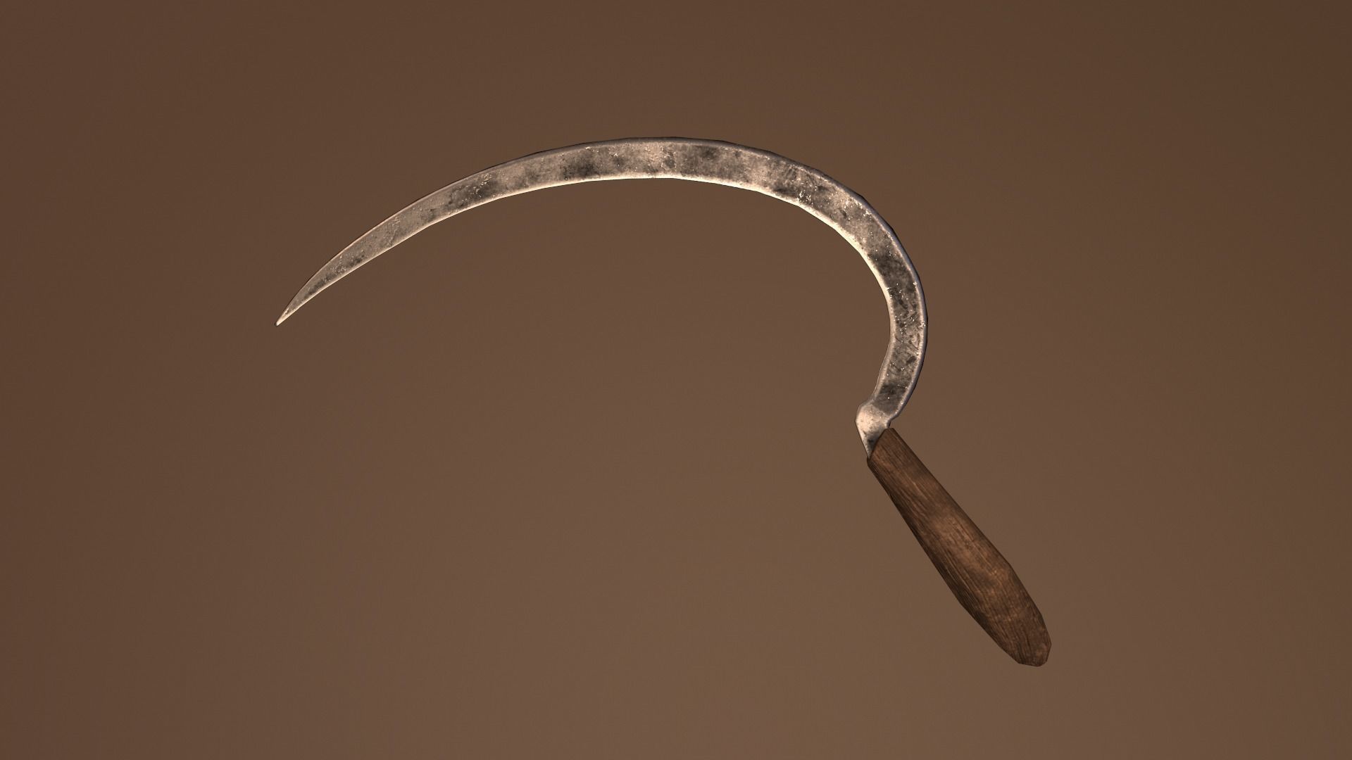 Sickle V2 Low-poly 3D model_1