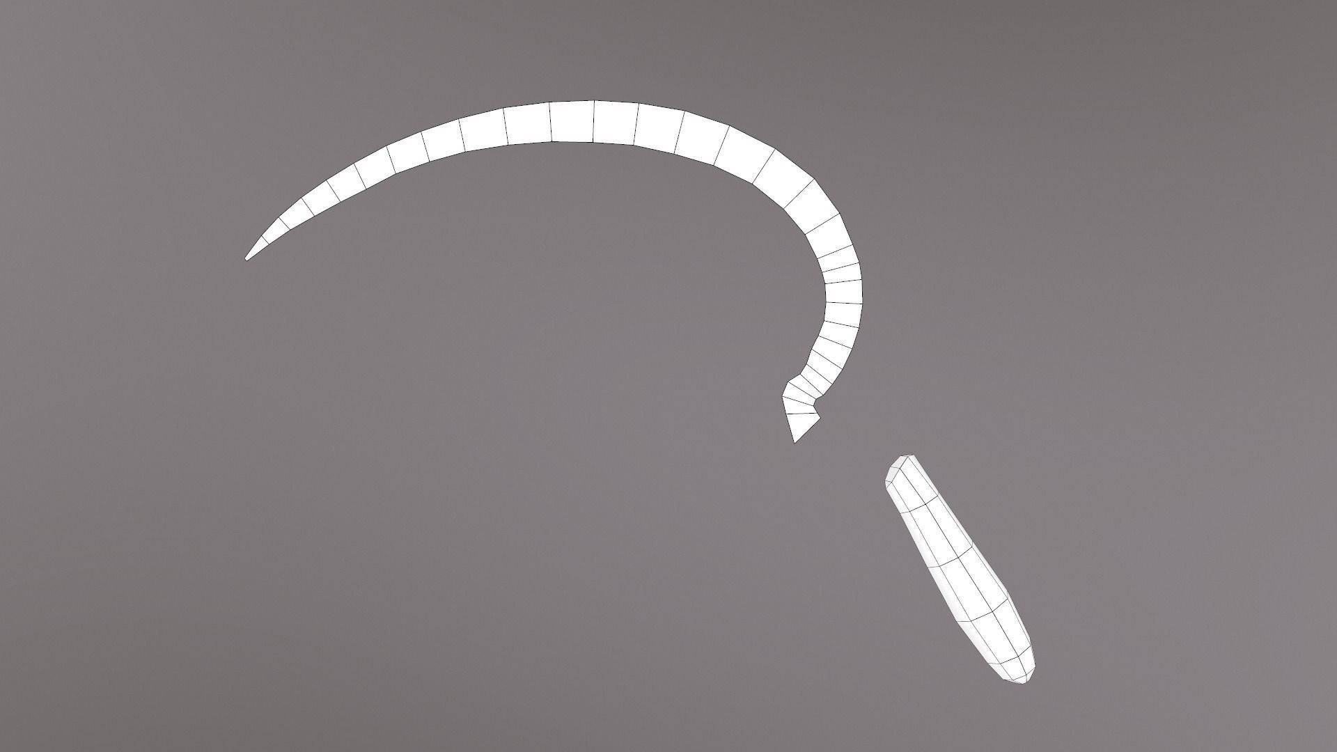 Sickle V2 Low-poly 3D model_37