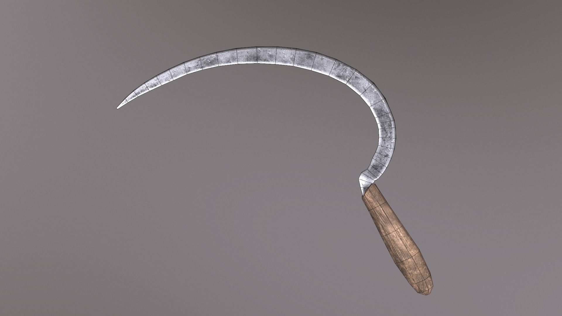 Sickle V2 Low-poly 3D model_32