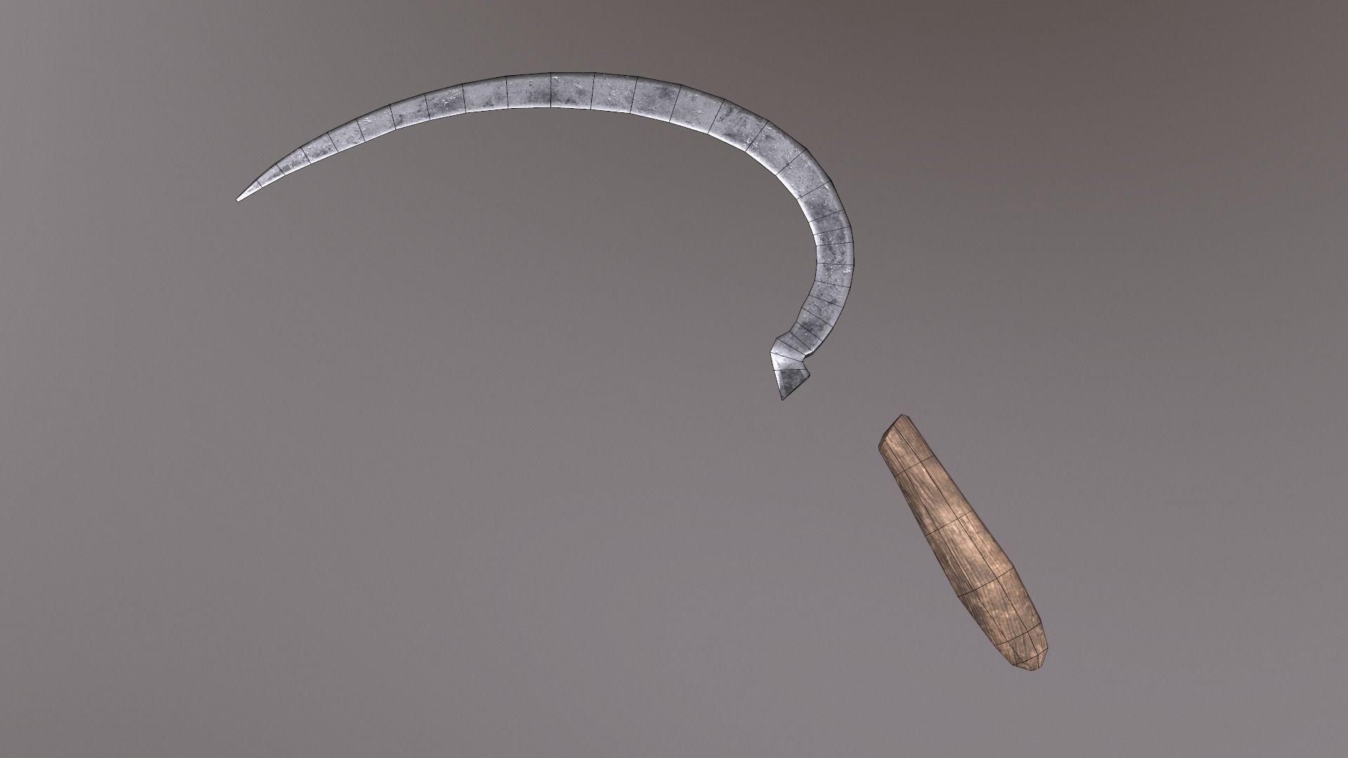 Sickle V2 Low-poly 3D model_40