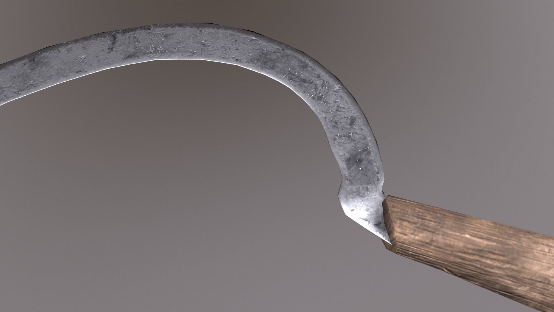 Sickle V2 Low-poly 3D model_7
