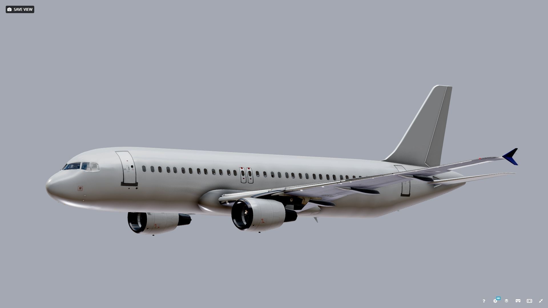 Airbus A320 Airplane 3D model_2