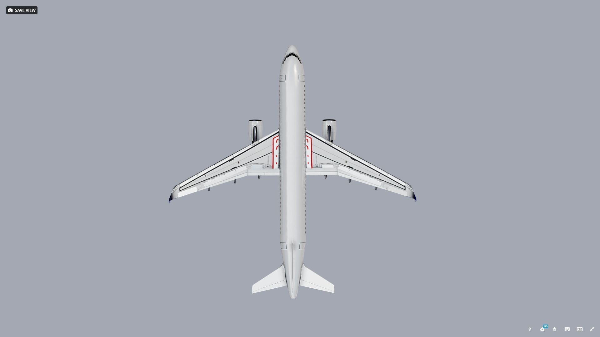 Airbus A320 Airplane 3D model_3