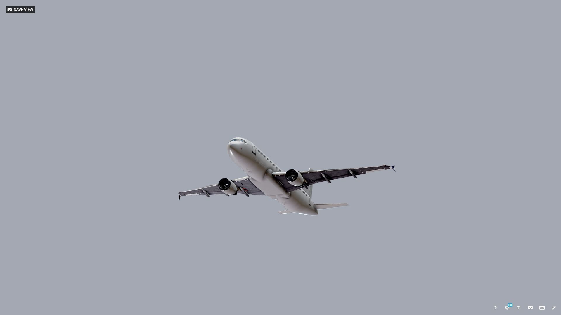 Airbus A320 Airplane 3D model_4