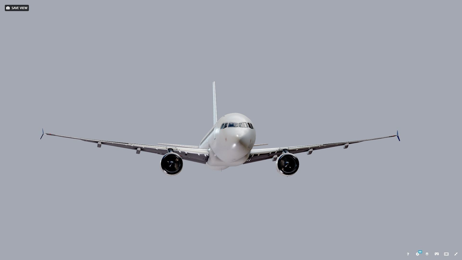 Airbus A320 Airplane 3D model_7