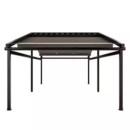 Motorized Pergola 5a worn steel