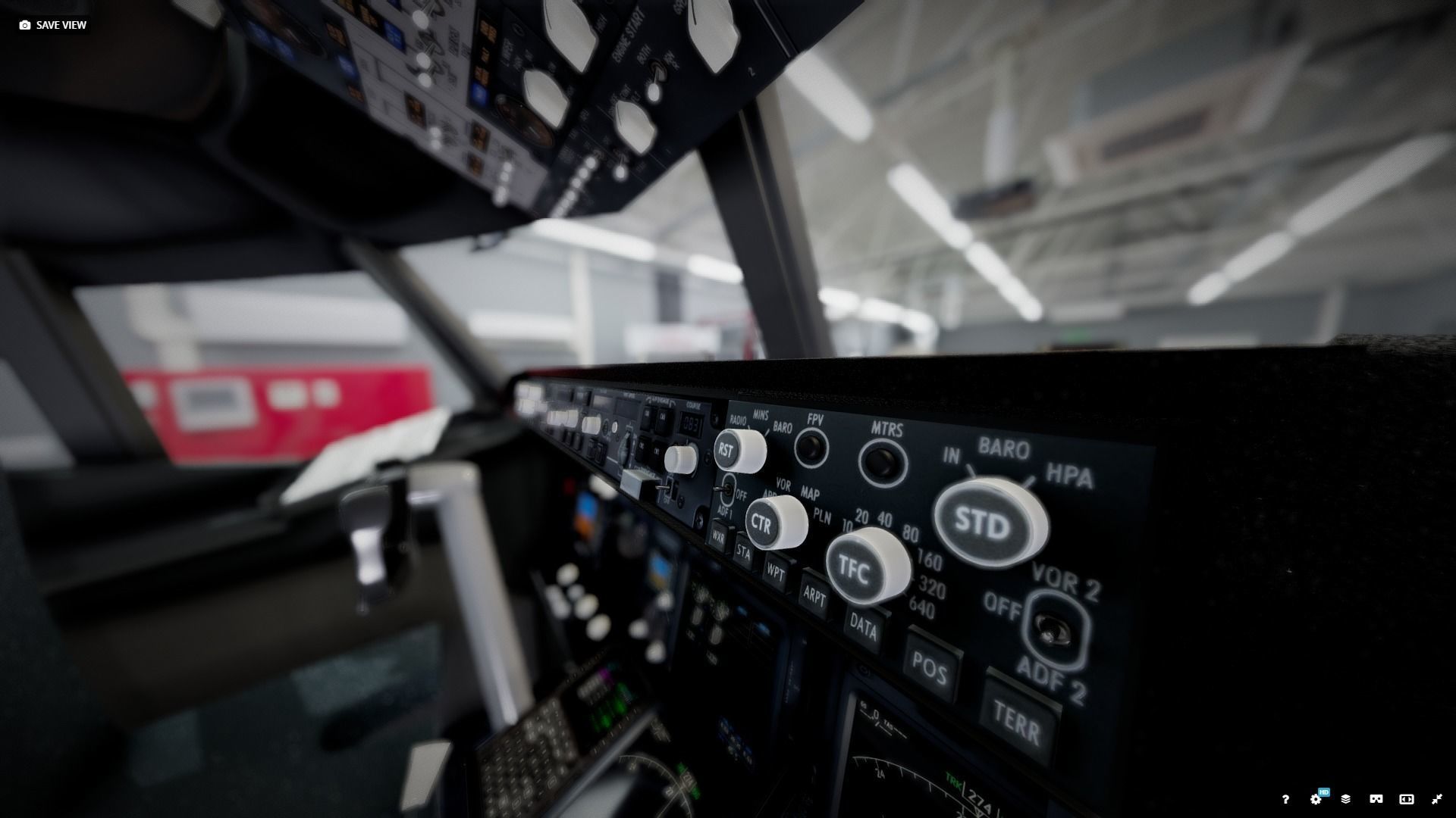 Boeing 737 Airplane Cockpit 3D model_9