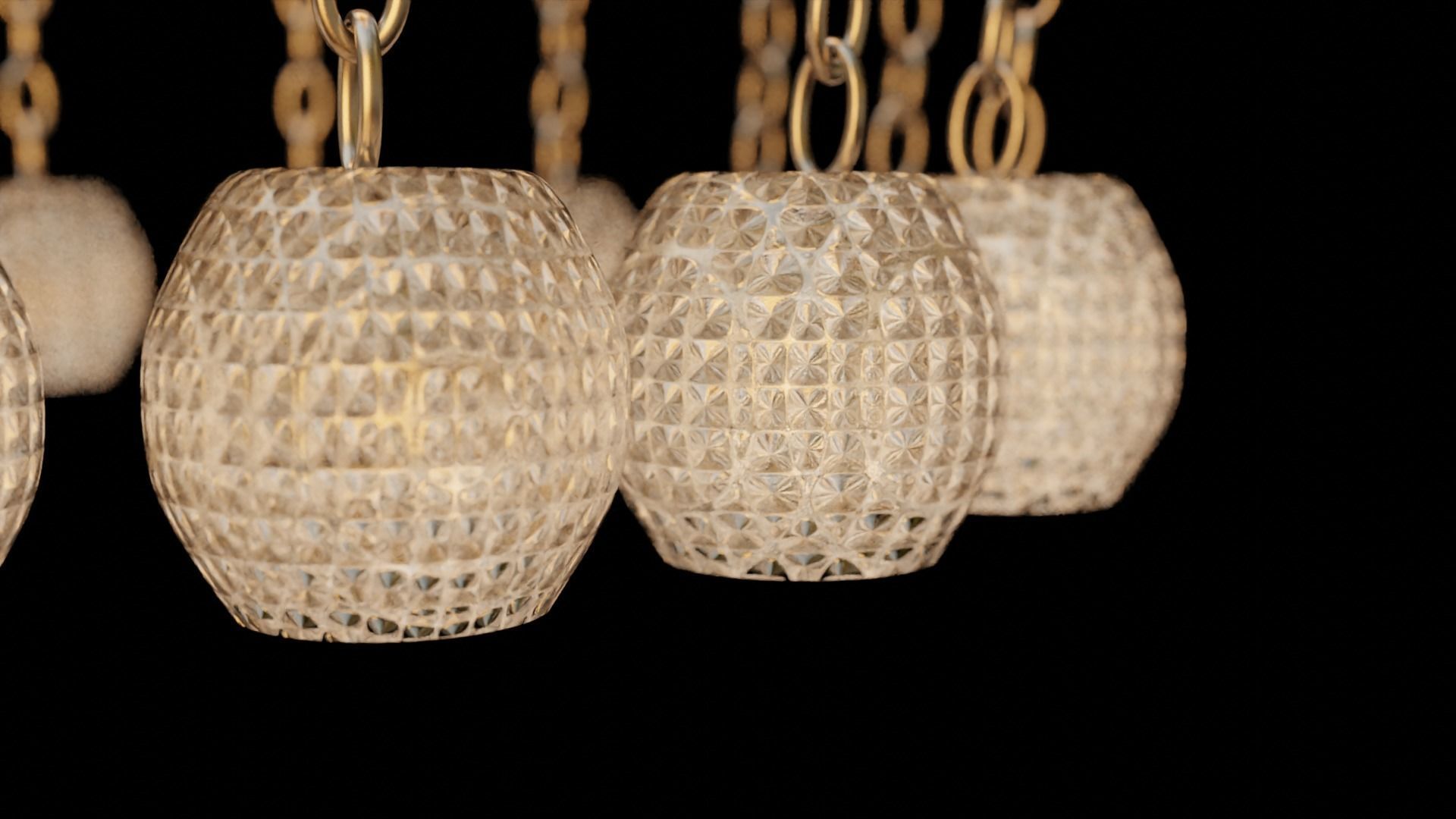 jhumar light 3D model_2