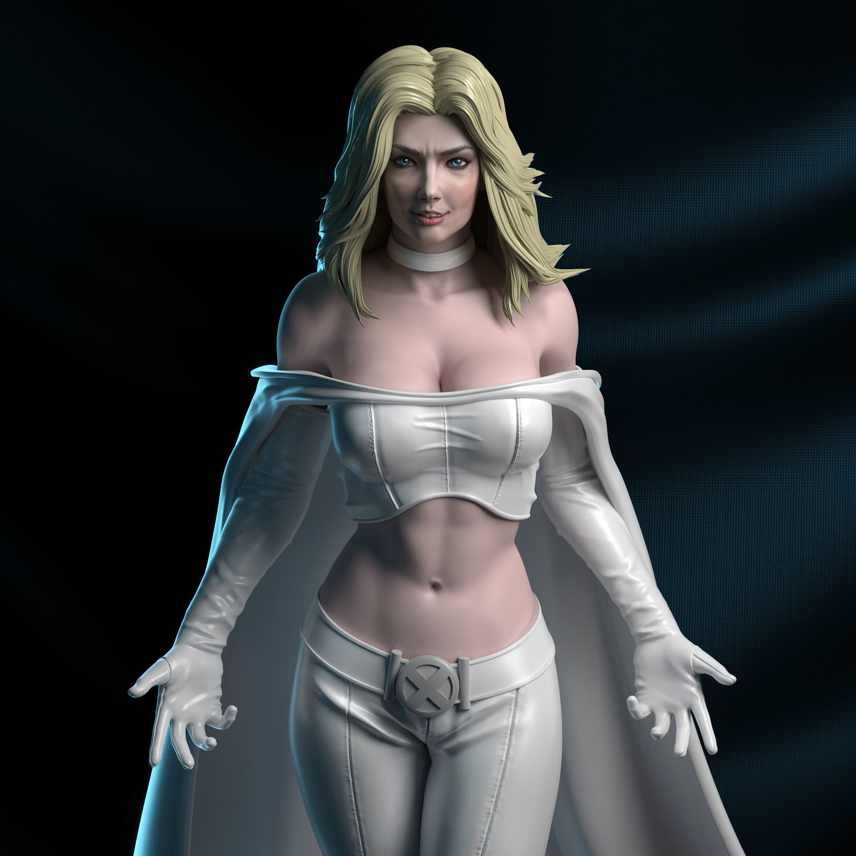 Emma Frost - X-Men 3D print model_1