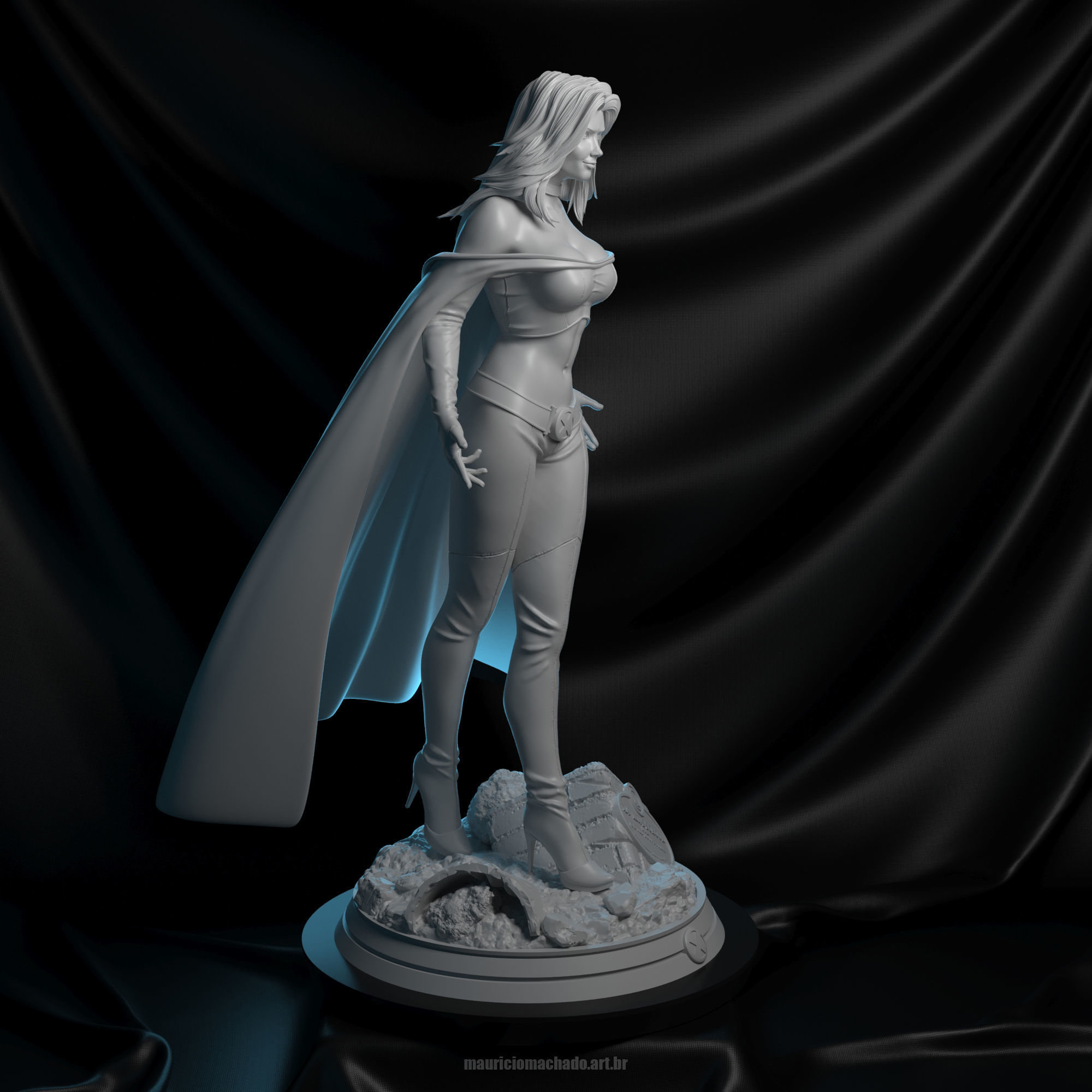 Emma Frost - X-Men 3D print model_7