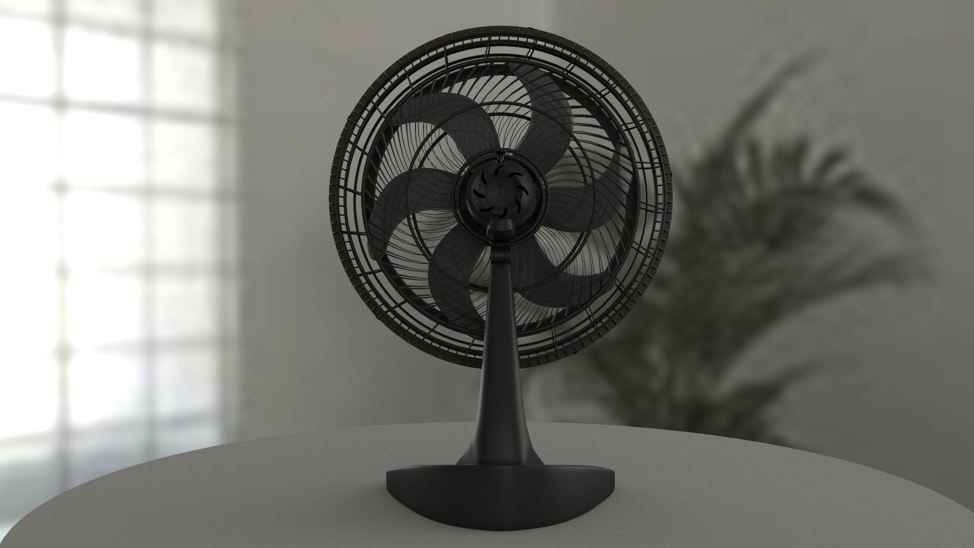 Generic black fan 3D model_20