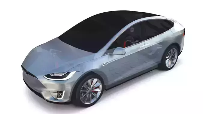 Tesla Model X with Chassis Silver