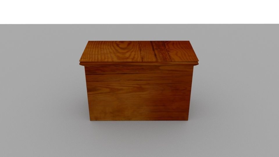 wooden cabinet 3D model_4