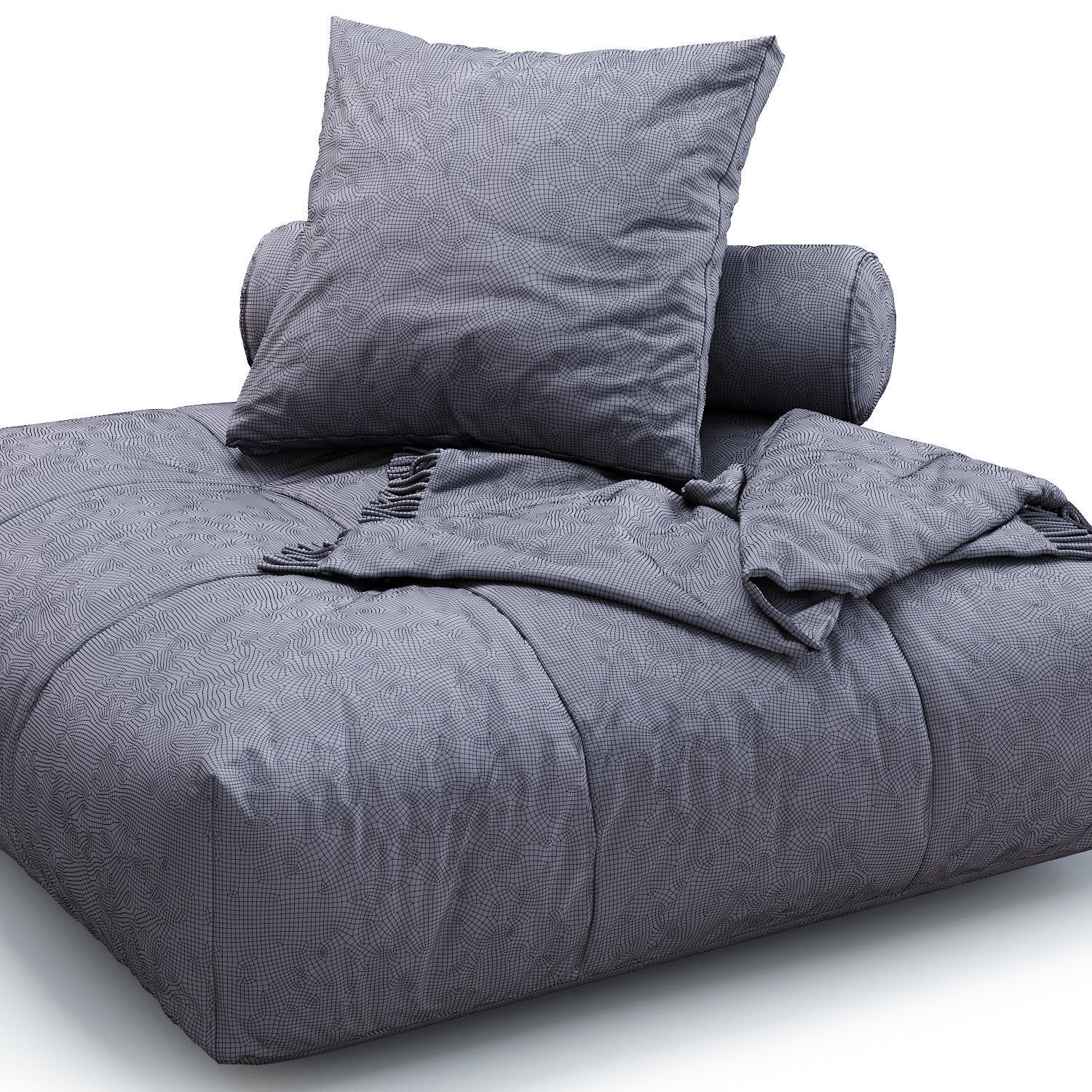 Saba Pouf PIXEL 3D model_4