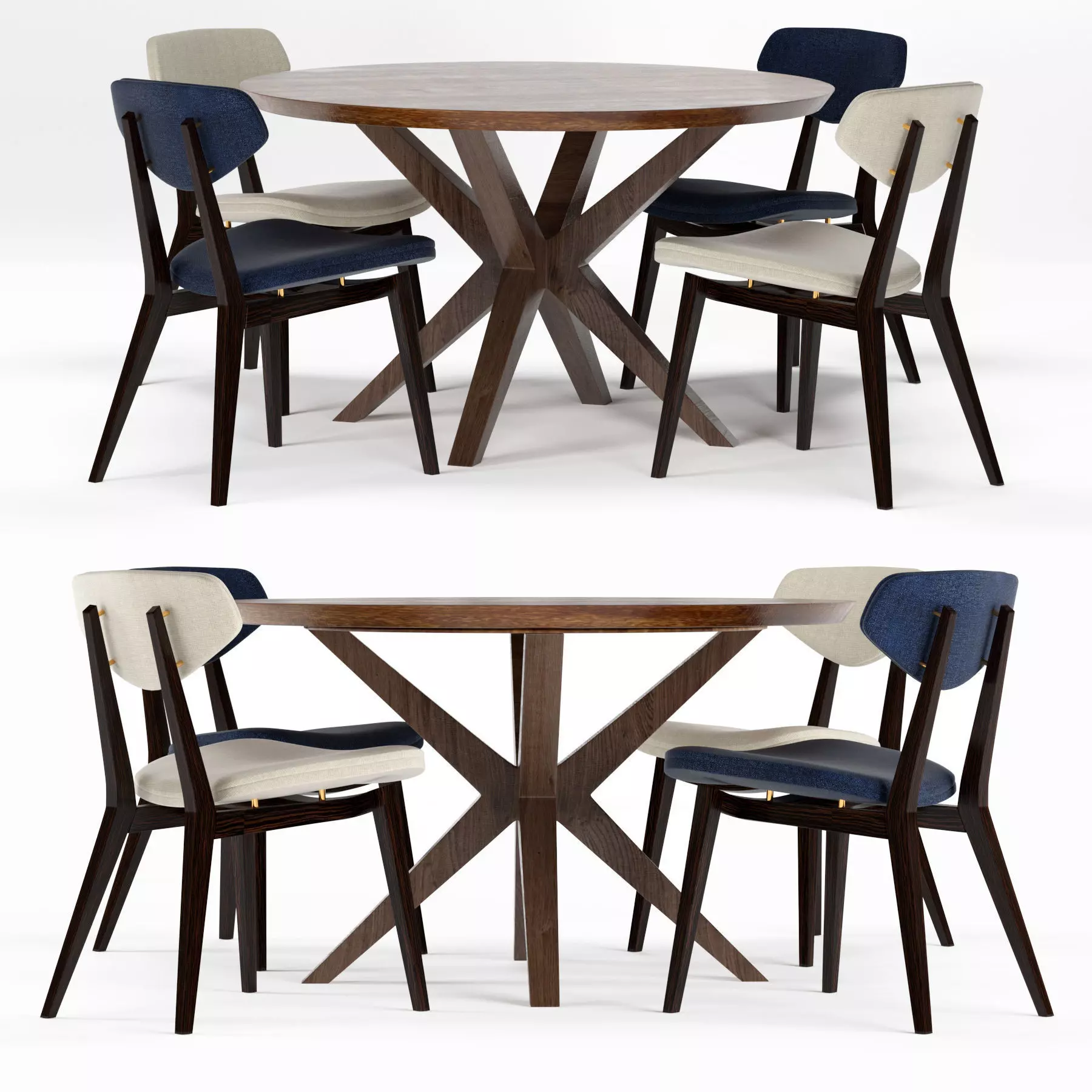 Coleman chair and Legacy Kateri Round 3D model