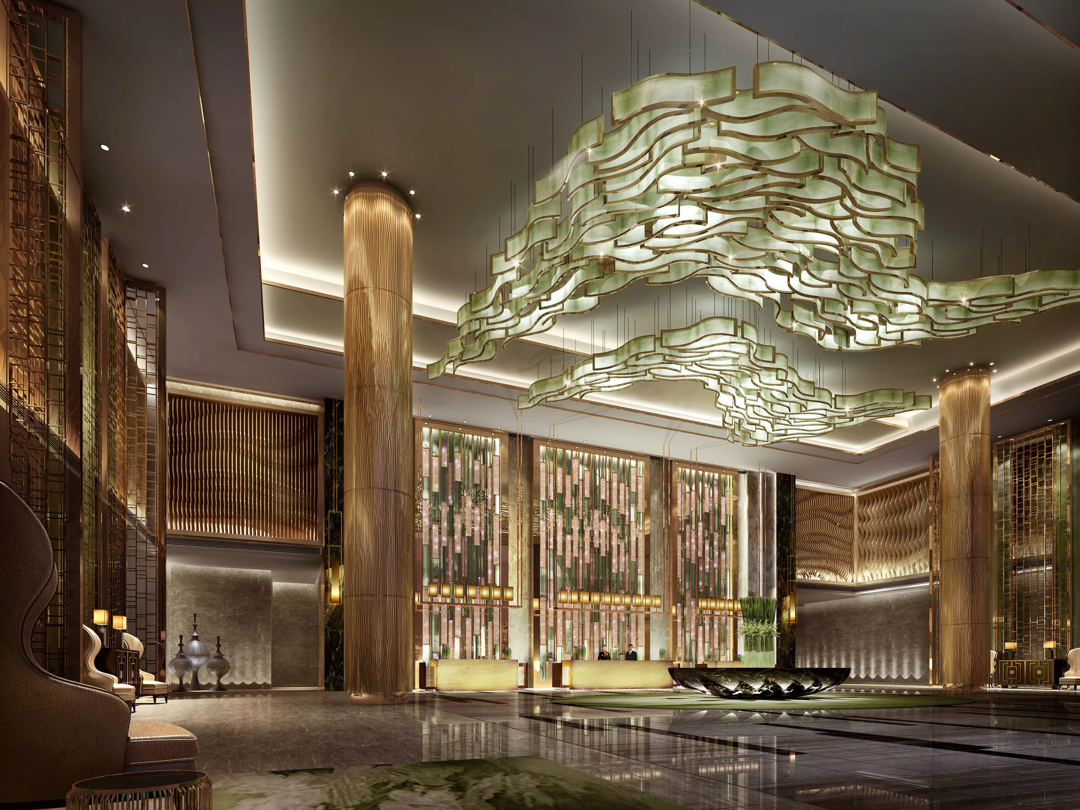 hotel lobby  3D model_0