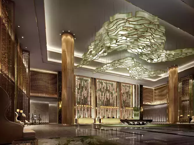 hotel lobby  3D model