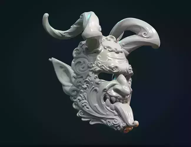 Demon Satyr Mask 3D print model