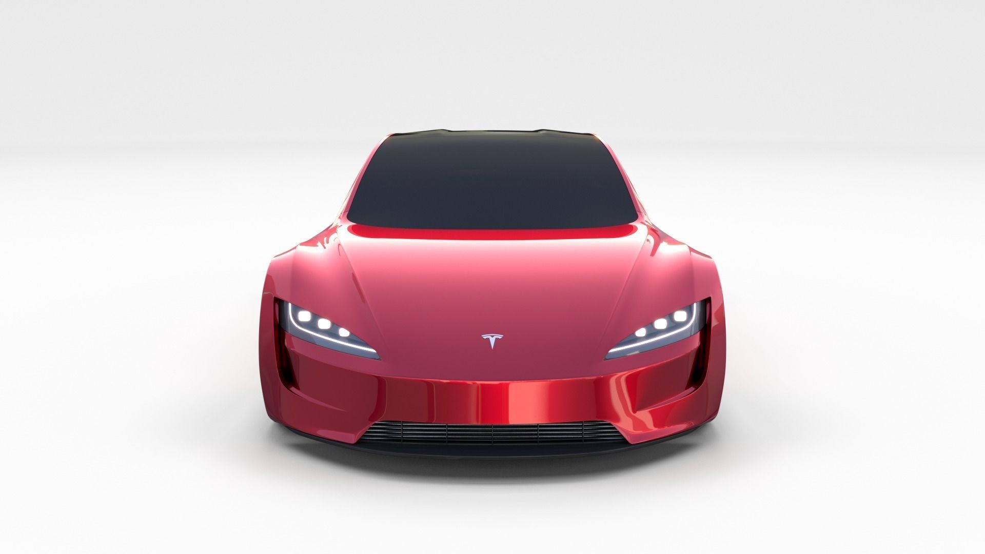 Tesla Roadster with Chassis 3D model_1